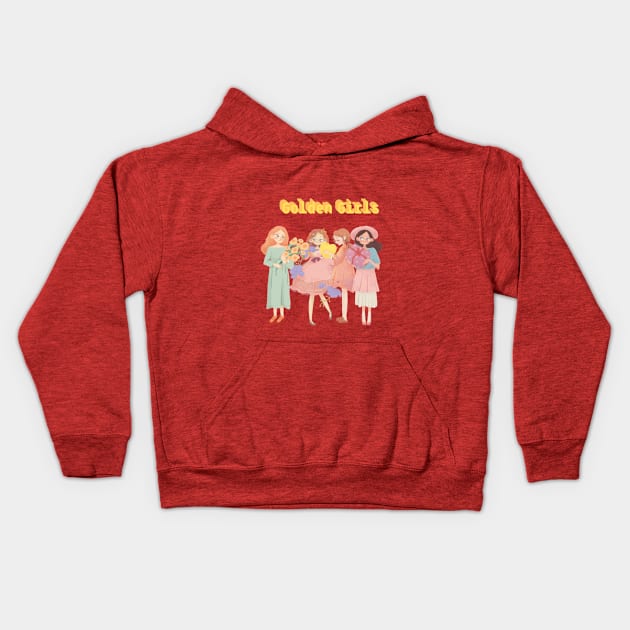 Golden Girls Kids Hoodie by NOUNEZ 